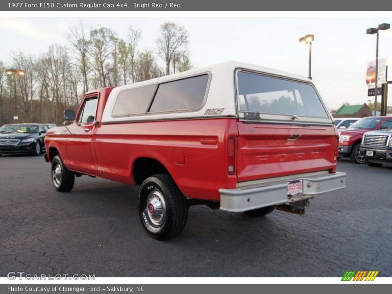  1977 F150 Custom Regular Cab 4x4 Bright Red