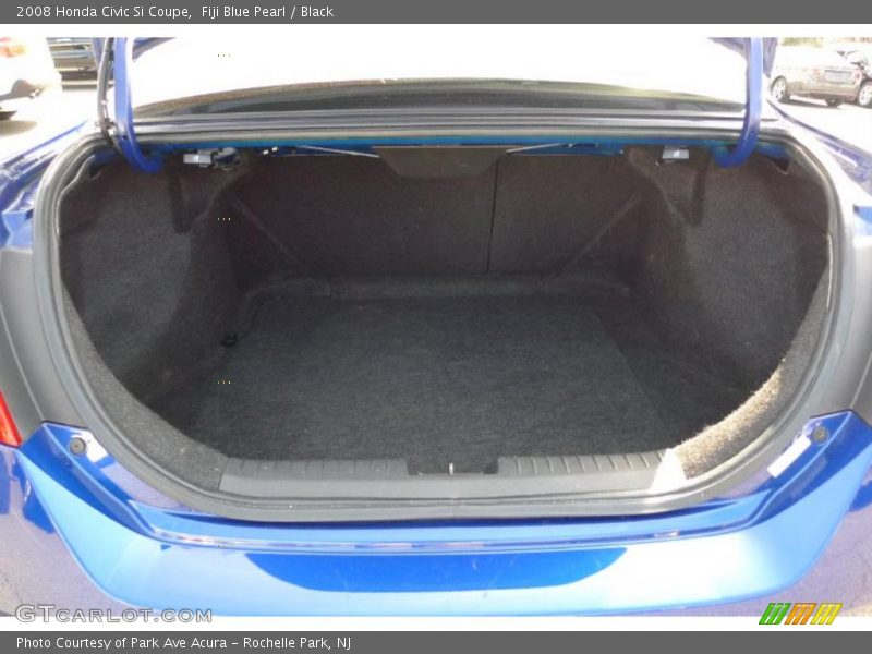 Fiji Blue Pearl / Black 2008 Honda Civic Si Coupe