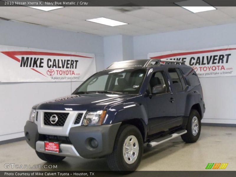 Navy Blue Metallic / Gray 2010 Nissan Xterra X