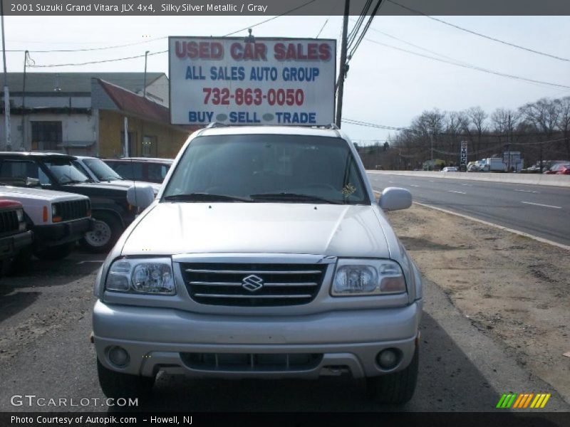 Silky Silver Metallic / Gray 2001 Suzuki Grand Vitara JLX 4x4