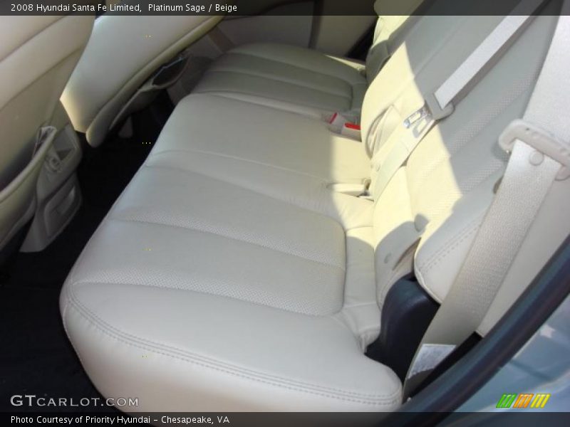 Platinum Sage / Beige 2008 Hyundai Santa Fe Limited