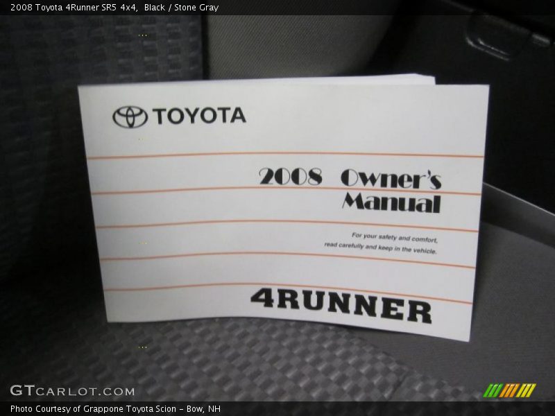Black / Stone Gray 2008 Toyota 4Runner SR5 4x4