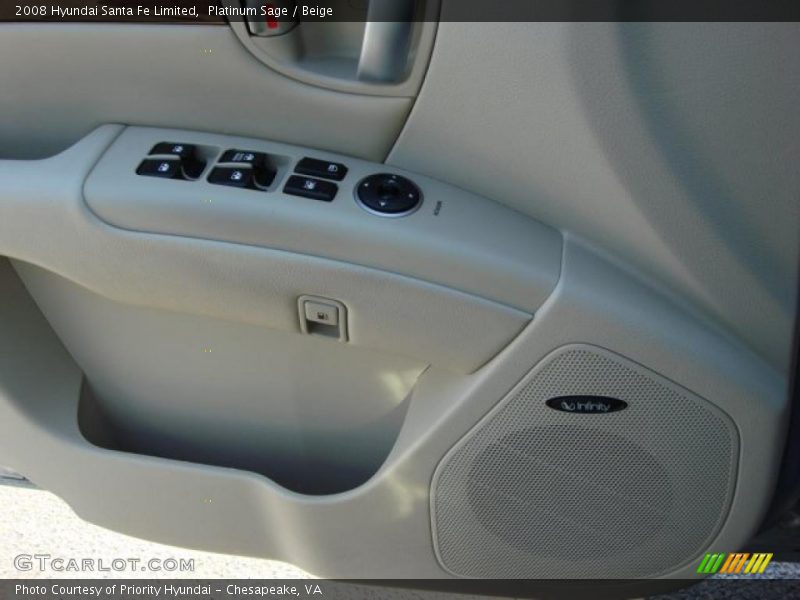 Platinum Sage / Beige 2008 Hyundai Santa Fe Limited