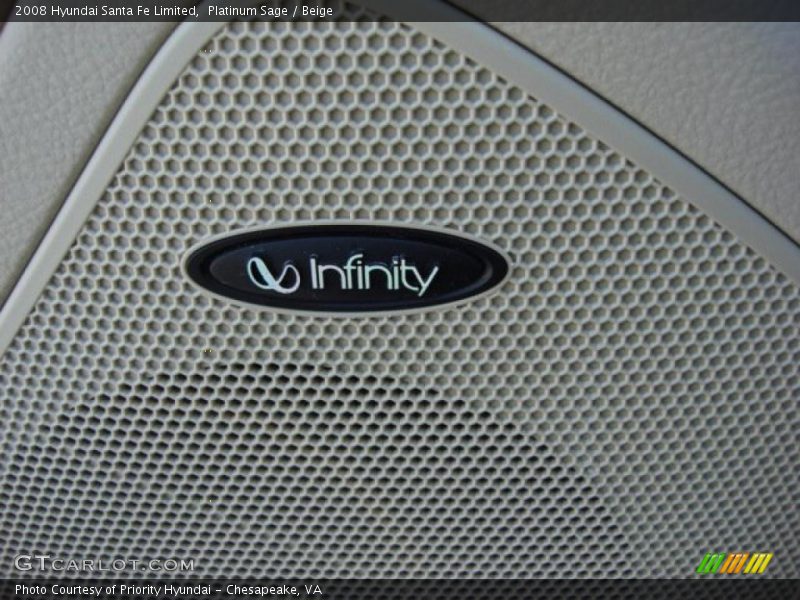 Platinum Sage / Beige 2008 Hyundai Santa Fe Limited