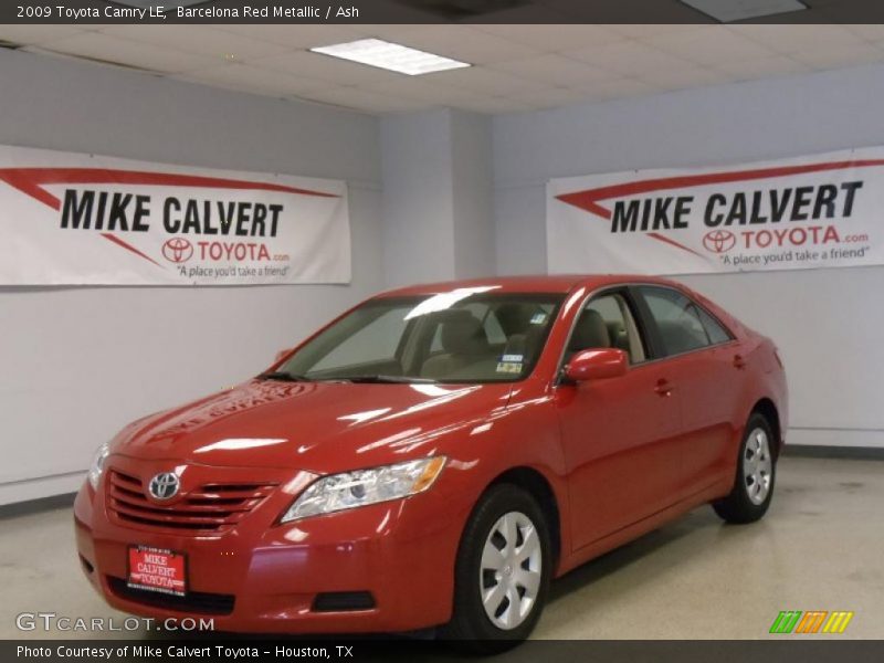 Barcelona Red Metallic / Ash 2009 Toyota Camry LE