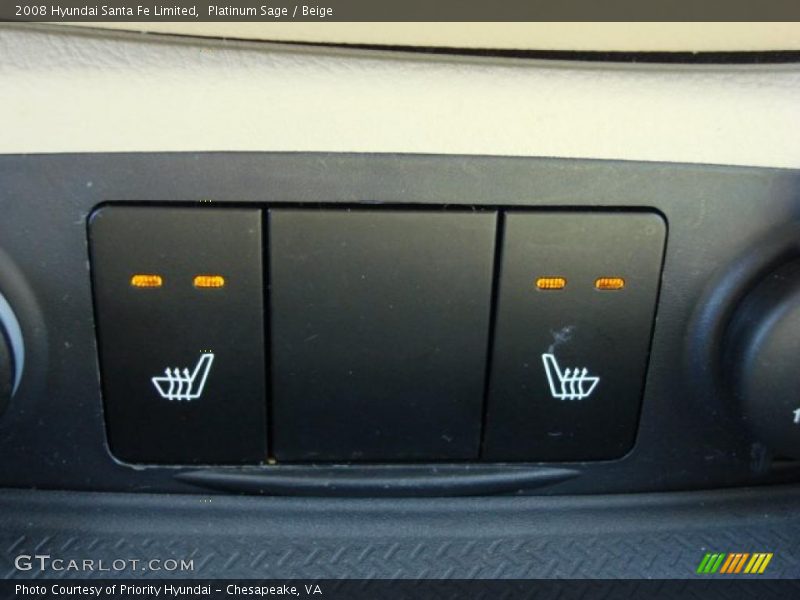 Platinum Sage / Beige 2008 Hyundai Santa Fe Limited