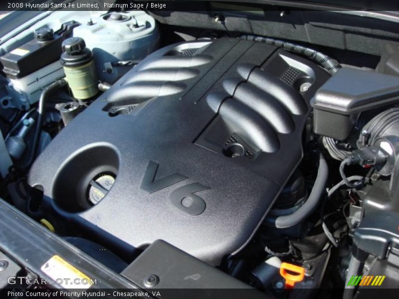 Platinum Sage / Beige 2008 Hyundai Santa Fe Limited