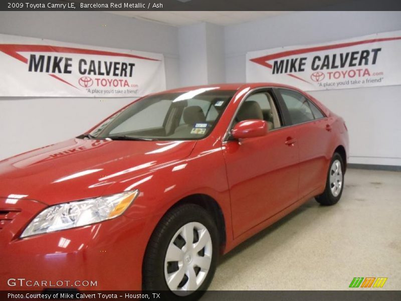 Barcelona Red Metallic / Ash 2009 Toyota Camry LE