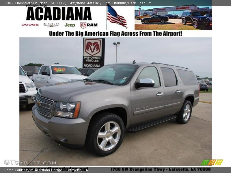 Graystone Metallic / Light Titanium/Dark Titanium 2007 Chevrolet Suburban 1500 LTZ