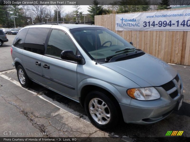 Butane Blue Pearl / Taupe 2003 Dodge Caravan SE