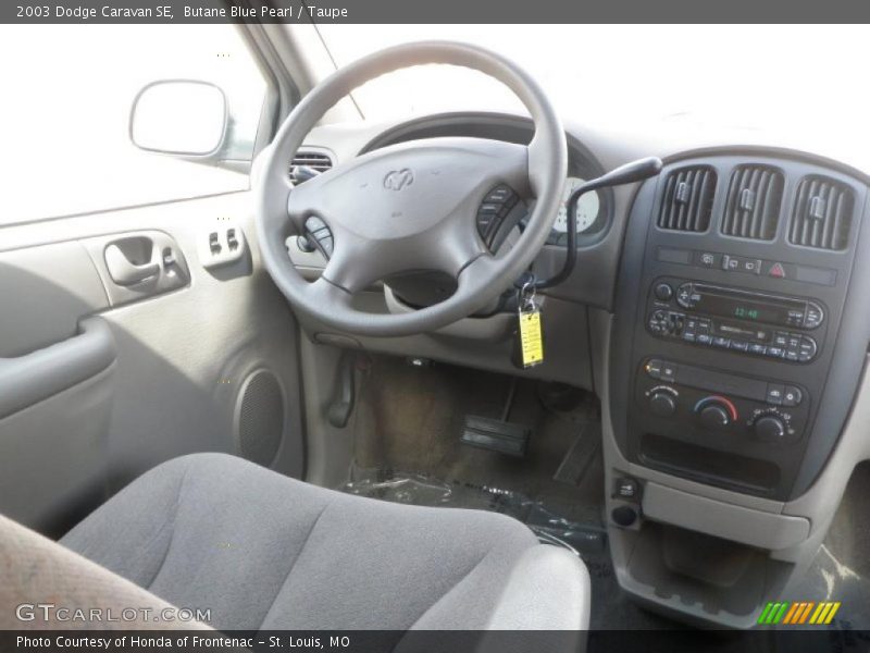 Butane Blue Pearl / Taupe 2003 Dodge Caravan SE