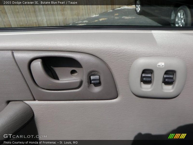 Butane Blue Pearl / Taupe 2003 Dodge Caravan SE