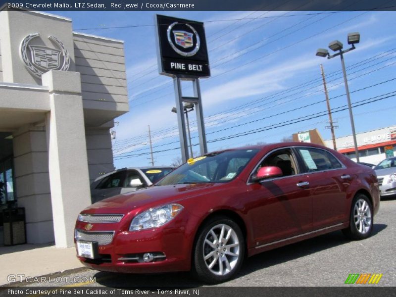 Red Jewel / Cocoa/Cashmere 2009 Chevrolet Malibu LTZ Sedan