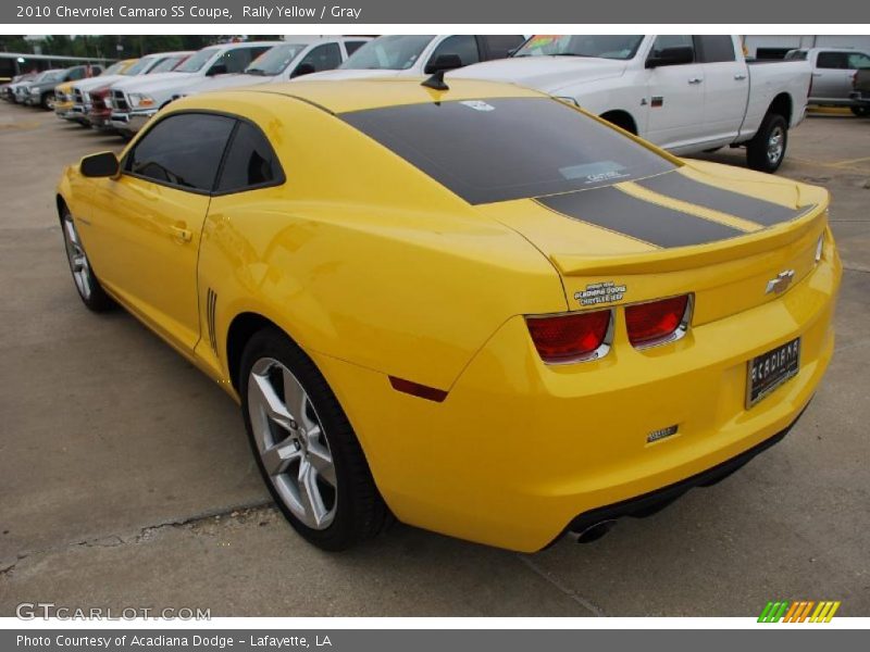 Rally Yellow / Gray 2010 Chevrolet Camaro SS Coupe
