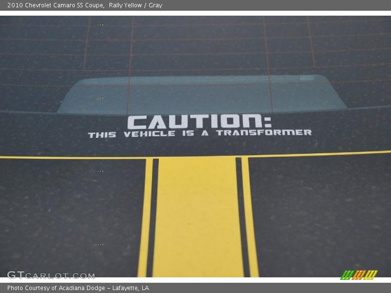 Rally Yellow / Gray 2010 Chevrolet Camaro SS Coupe