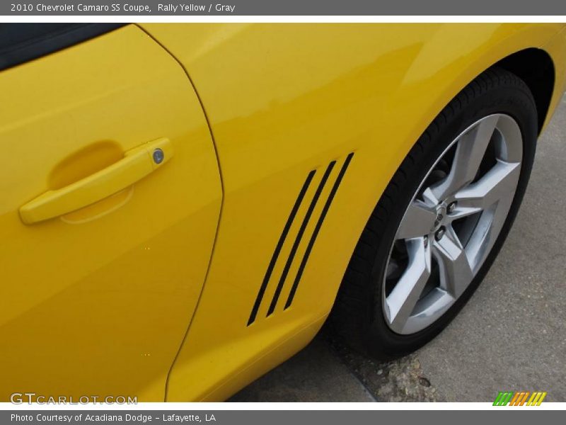 Rally Yellow / Gray 2010 Chevrolet Camaro SS Coupe