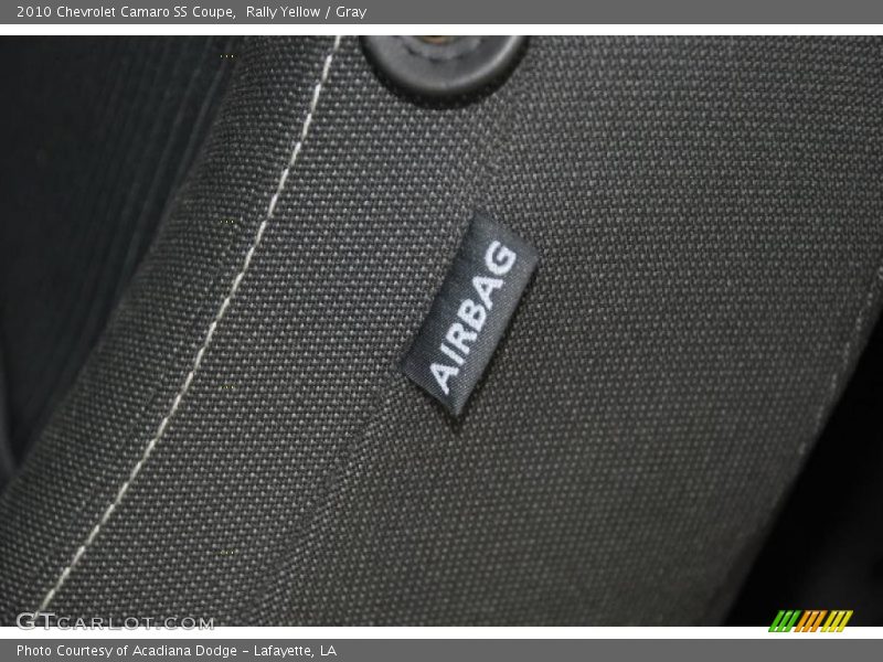 Rally Yellow / Gray 2010 Chevrolet Camaro SS Coupe