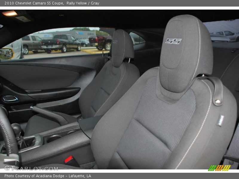 Rally Yellow / Gray 2010 Chevrolet Camaro SS Coupe