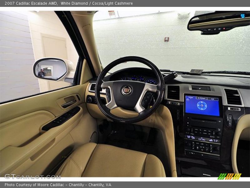 White Diamond / Cocoa/Light Cashmere 2007 Cadillac Escalade AWD