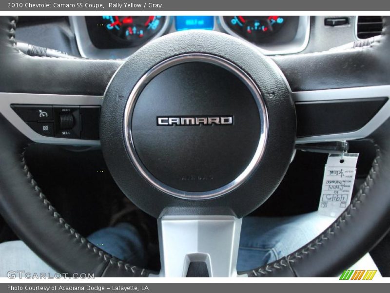 Rally Yellow / Gray 2010 Chevrolet Camaro SS Coupe
