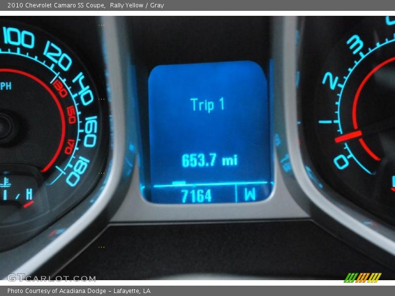 Rally Yellow / Gray 2010 Chevrolet Camaro SS Coupe