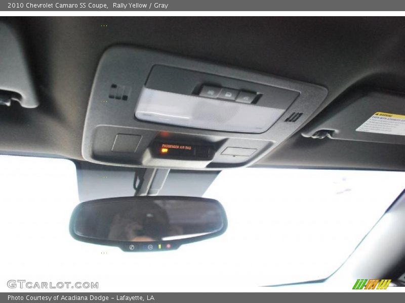 Rally Yellow / Gray 2010 Chevrolet Camaro SS Coupe