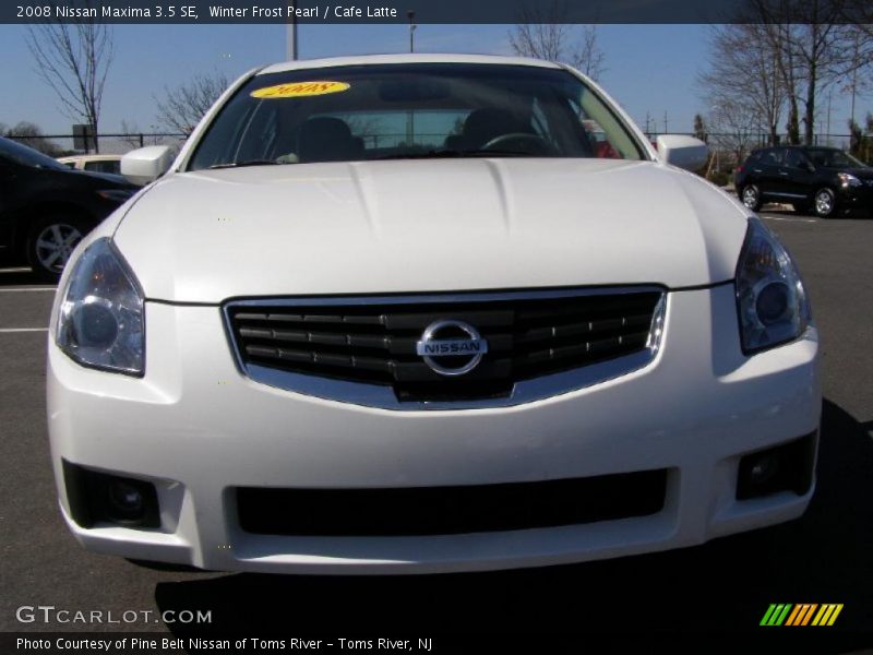 Winter Frost Pearl / Cafe Latte 2008 Nissan Maxima 3.5 SE