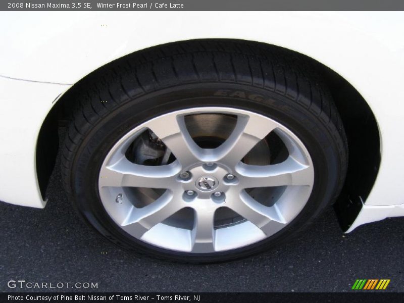Winter Frost Pearl / Cafe Latte 2008 Nissan Maxima 3.5 SE