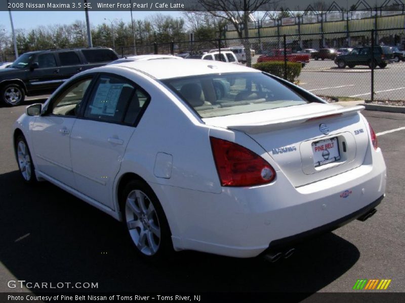 Winter Frost Pearl / Cafe Latte 2008 Nissan Maxima 3.5 SE