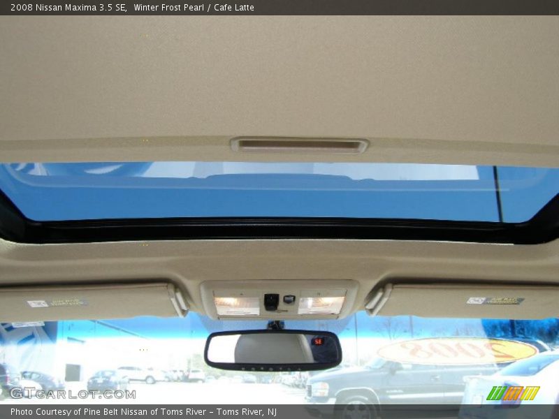 Winter Frost Pearl / Cafe Latte 2008 Nissan Maxima 3.5 SE
