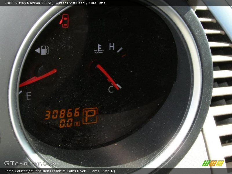 Winter Frost Pearl / Cafe Latte 2008 Nissan Maxima 3.5 SE