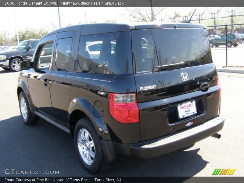 Nighthawk Black Pearl / Gray/Black 2008 Honda Element EX AWD