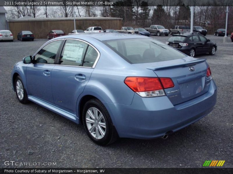 Sky Blue Metallic / Off-Black 2011 Subaru Legacy 2.5i Premium