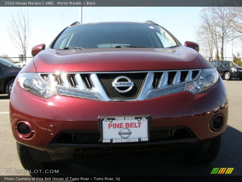Merlot Metallic / Black 2009 Nissan Murano S AWD