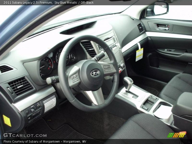  2011 Legacy 2.5i Premium Off-Black Interior
