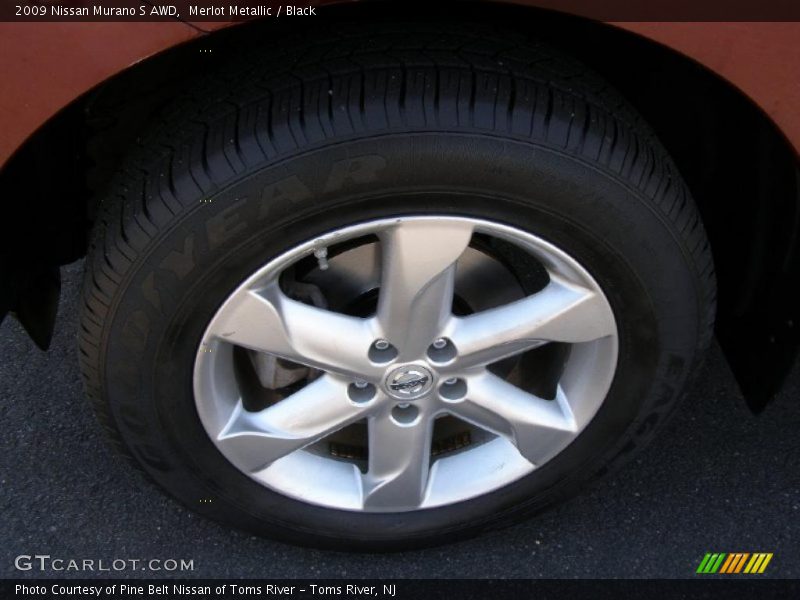 Merlot Metallic / Black 2009 Nissan Murano S AWD