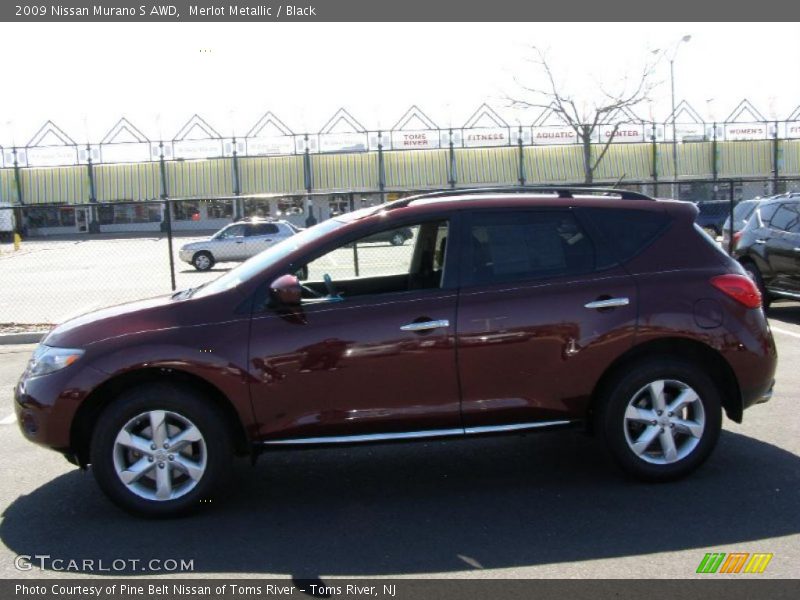 Merlot Metallic / Black 2009 Nissan Murano S AWD