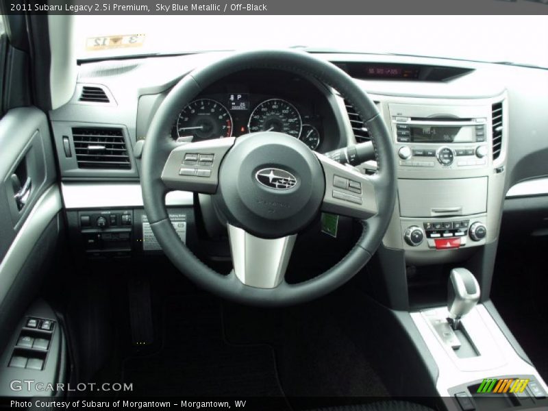Sky Blue Metallic / Off-Black 2011 Subaru Legacy 2.5i Premium