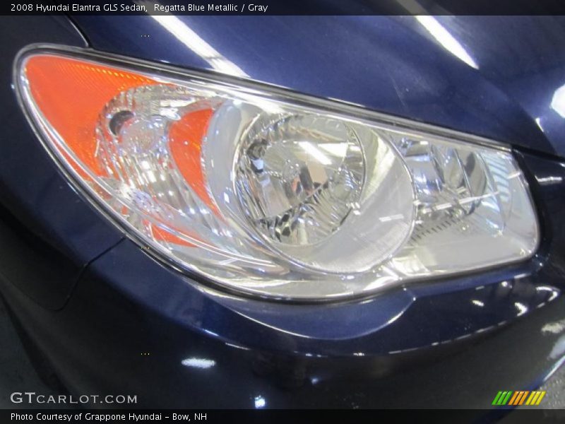 Regatta Blue Metallic / Gray 2008 Hyundai Elantra GLS Sedan