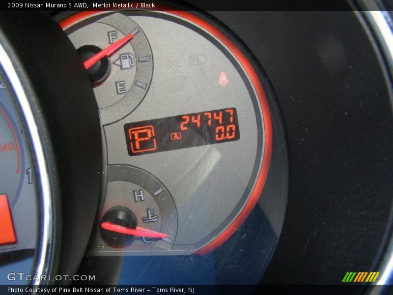 Merlot Metallic / Black 2009 Nissan Murano S AWD