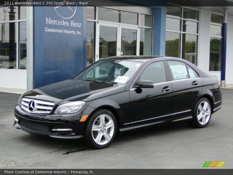 Black / Black 2011 Mercedes-Benz C 300 Sport