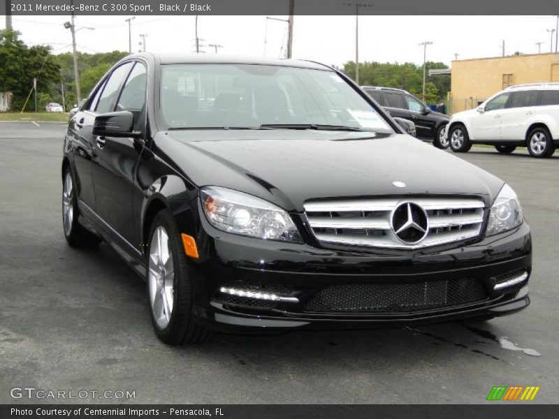 Black / Black 2011 Mercedes-Benz C 300 Sport