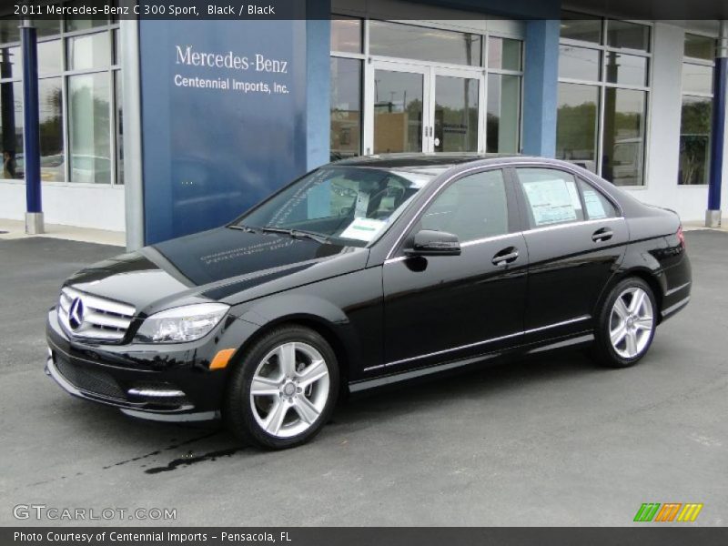 Black / Black 2011 Mercedes-Benz C 300 Sport