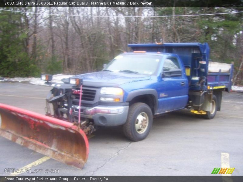 Marine Blue Metallic / Dark Pewter 2003 GMC Sierra 3500 SLE Regular Cab Dually