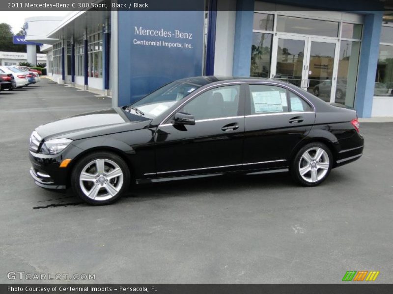 Black / Black 2011 Mercedes-Benz C 300 Sport