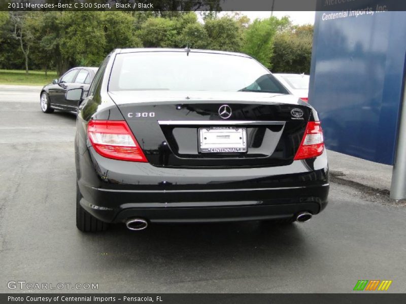 Black / Black 2011 Mercedes-Benz C 300 Sport