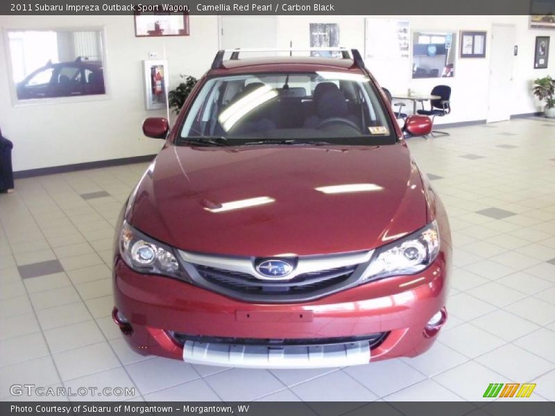 Camellia Red Pearl / Carbon Black 2011 Subaru Impreza Outback Sport Wagon