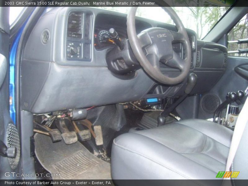Marine Blue Metallic / Dark Pewter 2003 GMC Sierra 3500 SLE Regular Cab Dually