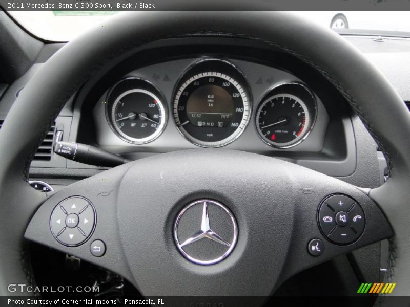 Black / Black 2011 Mercedes-Benz C 300 Sport