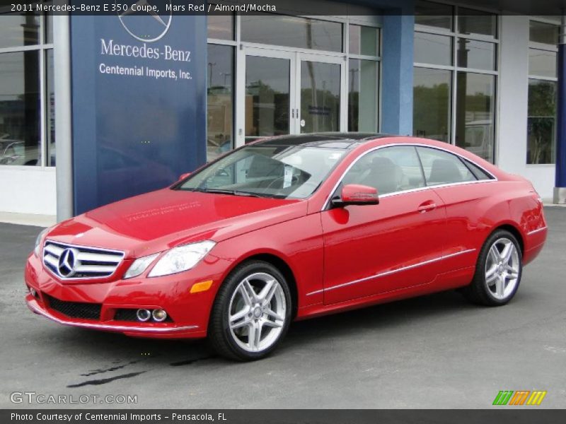 Mars Red / Almond/Mocha 2011 Mercedes-Benz E 350 Coupe